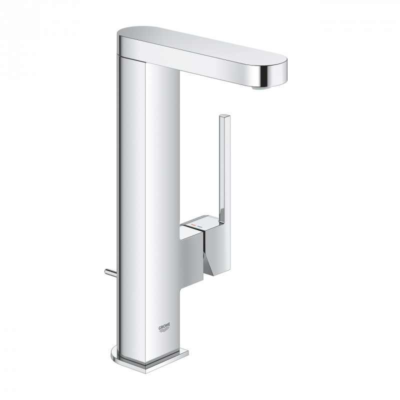 Grohe Plus bateria umywalkowa wysoka z korkiem z wyciąganą wylewką chrom 23843003