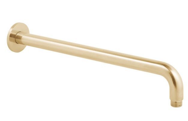 Vado Origins kompletny zestaw prysznicowy podtynkowy z deszczownicą 30x30 złoto szczotkowane INDORI30BRG