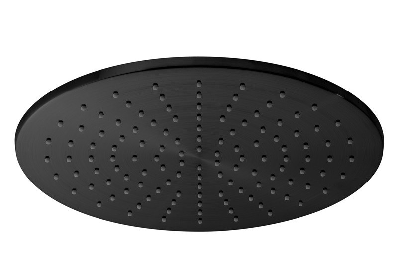 Vado Origins kompletny zestaw prysznicowy podtynkowy z deszczownicą 30x30 czarny szczotkowany INDORI30BLK