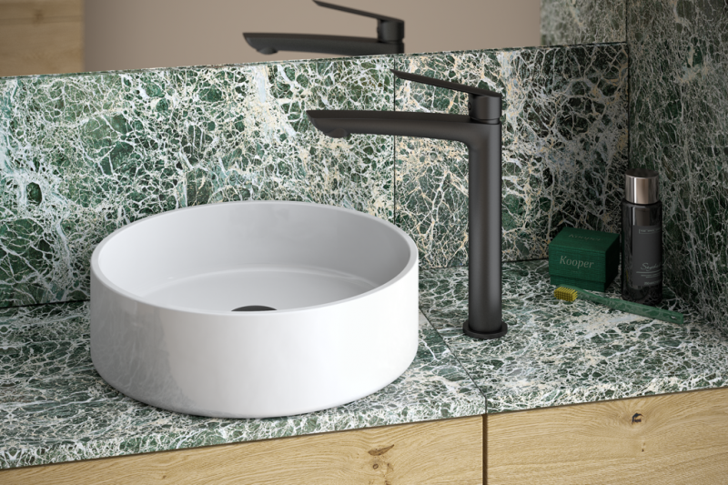 Vedo Desso Nero bateria umywalkowa wysoka czarny mat VBD4003CZ