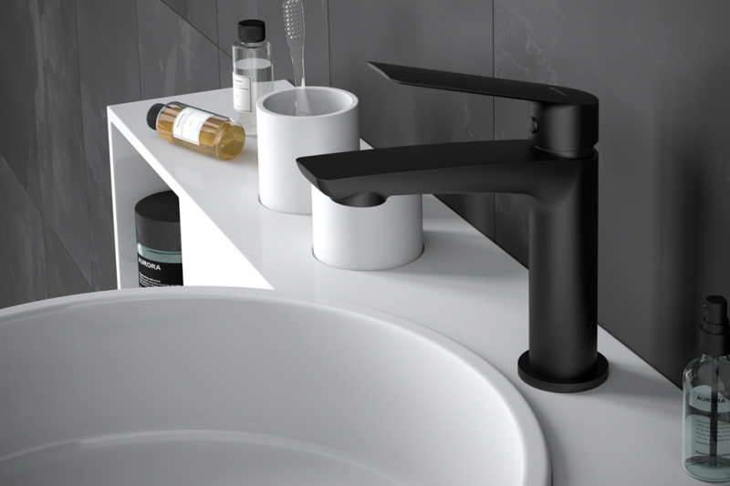 Vedo Desso Nero bateria umywalkowa czarny mat VBD4001CZ