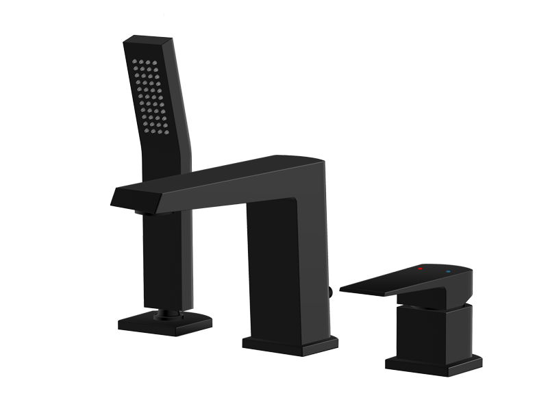 Vedo Sette Nero bateria wannowa 3-otworowa czarny mat VBS7030CZ