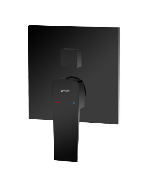 Vedo Sette Nero bateria podtynkowa 3-drożna czarny mat VBS7017CZ