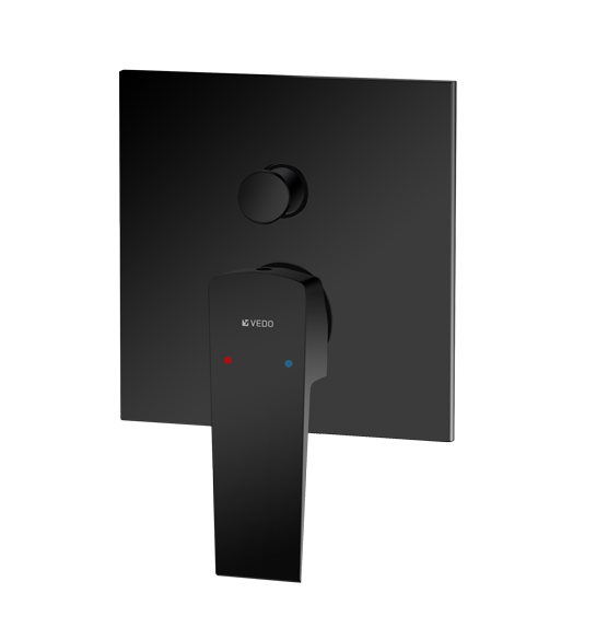 Vedo Sette Nero bateria podtynkowa 2-drożna czarny mat VBS7016CZ