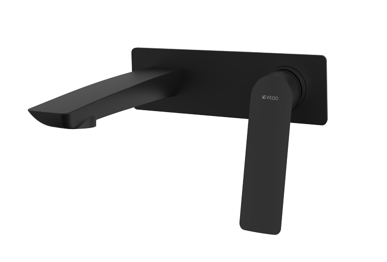 Vedo Desso Nero bateria umywalkowa podtynkowa czarny mat VBD4012CZ