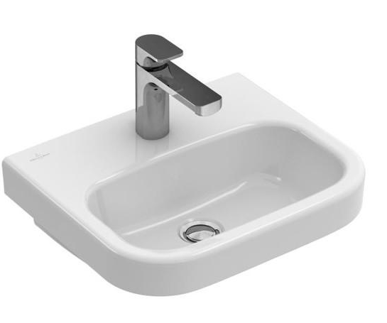 Villeroy&Boch Architectura umywalka 50cm 50x38 z otworem na baterie bez przelewu biała weiss alpin z CeramicPlus 437351R1