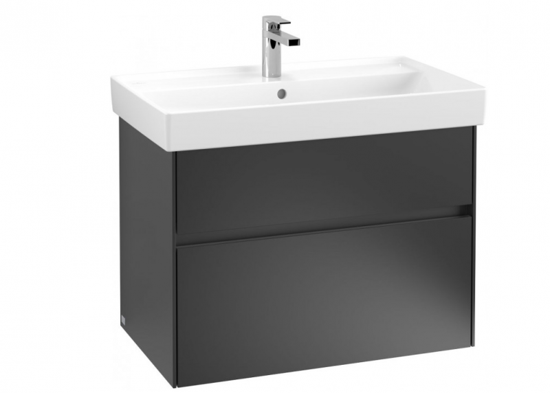 Villeroy&Boch Collaro szafka pod umywalkę wisząca 75x54x44 cm Black Matt Lacquer C01000PD