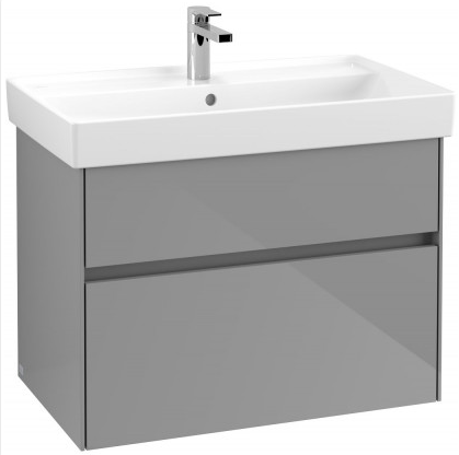 Villeroy&Boch Collaro szafka pod umywalkę wisząca 75x54x44 cm Glossy Grey C01000FP