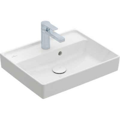 Villeroy&Boch Collaro umywalka meblowa szlifowana 50x40 cm z przelewem biała Stone White 43345GRW