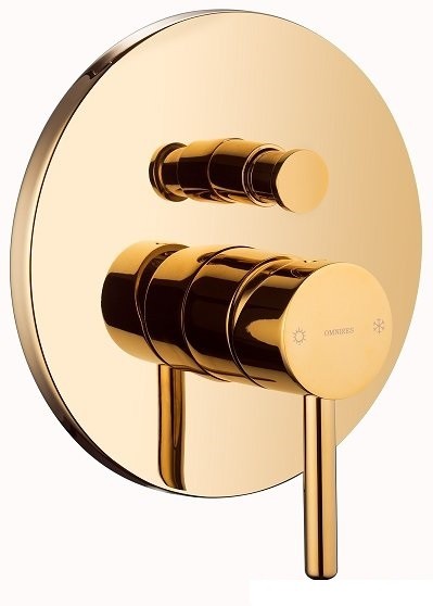 Omnires Y kompletny system prysznicowy podtynkowy złoty polerowany SYSY19GL