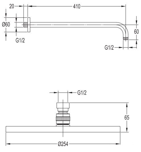 Omnires Y kompletny system prysznicowy podtynkowy złoty polerowany SYSY19GL
