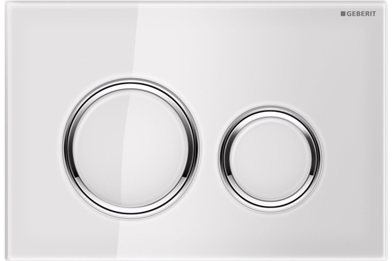 Geberit Sigma 21 przycisk do stelaża szkło białe/chrom 115.884.SI.1