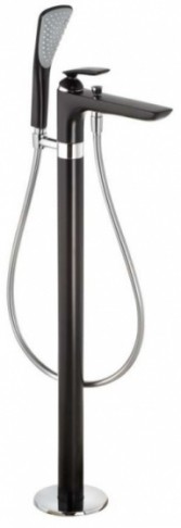 Kludi Balance jednouchwytowa bateria wannowa wolnostojąca czarny mat /chrom 525908775