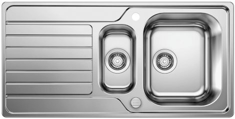 Blanco Dinas 6 S zlewozmywak 1,5 komory z ociekaczem stal szlachetna szczotkowana 523379