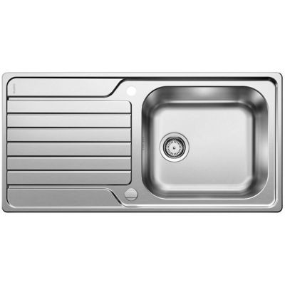 Blanco Dinas XL 6 S zlewozmywak 1 komora z ociekaczem bez korka stal szlachetna szczotkowana 524254