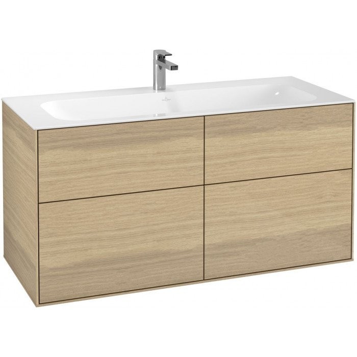 Villeroy&Boch Finion szafka pod umywalkę 120cm z oświetleniem ściennym Oak Veneer G05000PC