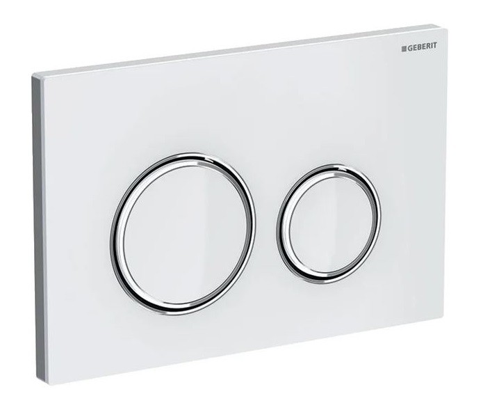 Geberit Sigma 21 przycisk do stelaża szkło białe/chrom 115.884.SI.1