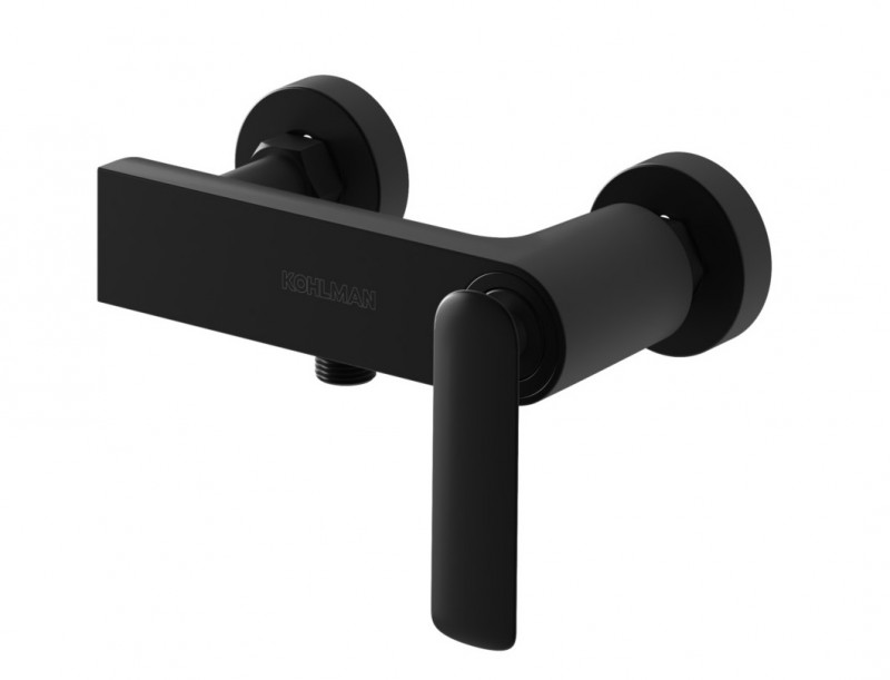Kohlman Black Experience bateria prysznicowa ścienna czarny mat QW120EB