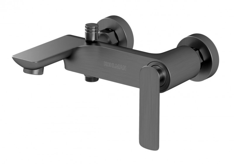 Kohlman Gray Experience bateria wannowa ścienna grafit szczotkowany QW110EG