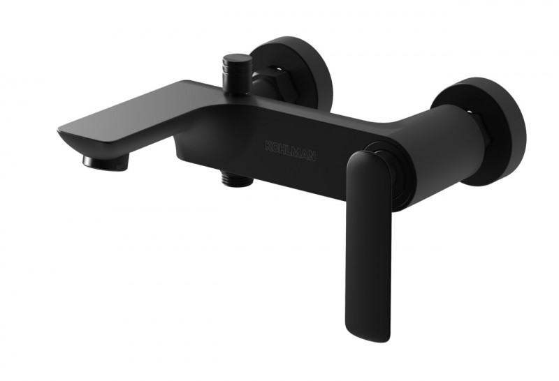 Kohlman Black Experience bateria wannowa ścienna czarny mat QW110EB