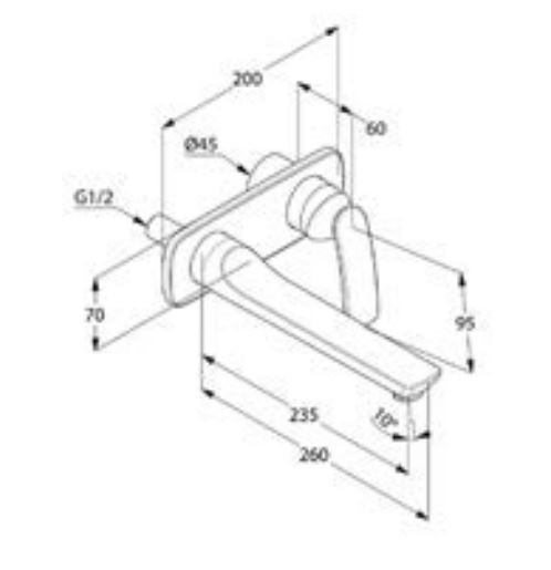 Kludi Balance jednochwytowa bateria umywalkowa podtynkowa wylewka 235mm czarny mat 522478775