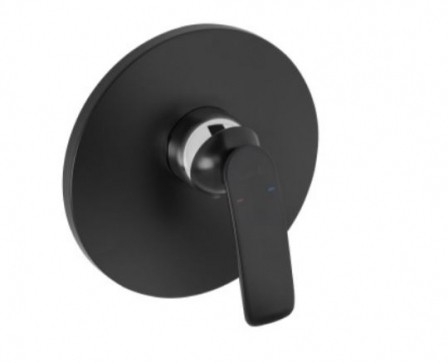 Kludi Balance jednouchwytowa bateria prysznicowa podtynkowa czarny mat / chrom 526558775