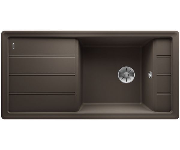 Blanco Faron XL 6 S zlewozmywak 1 komora wpuszczana w blat z ociekaczem bez korka kolor kawowy 524812