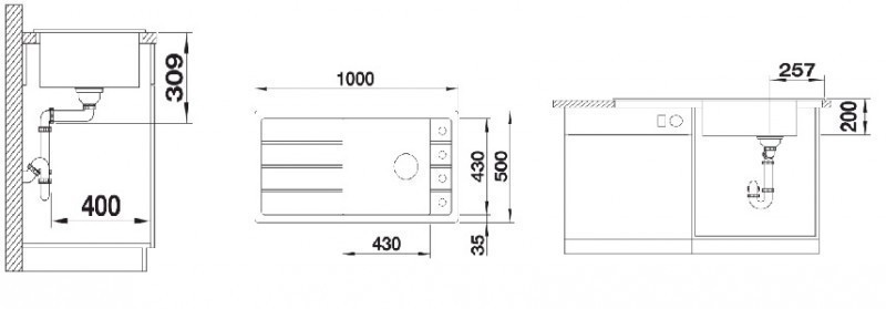 Blanco Faron XL 6 S zlewozmywak 1 komora wpuszczana w blat z ociekaczem bez korka kolor kawowy 524812