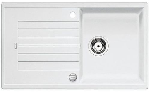 Blanco Zia 5 S Silgranit PuraDur II zlewozmywak granitowy 1 komora z ociekaczem,z korkiem automatycznym kolor biały 520506