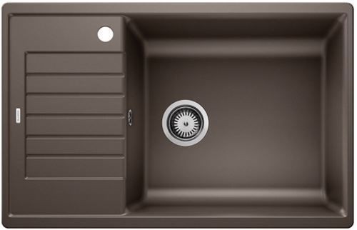 Blanco Zia XL 6 S Compact Silgranit PuraDur II zlewozmywak granitowy 1 komora z ociekaczem, bez korka automatycznego kolor kawowy 523282