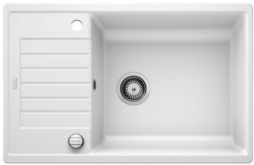 Blanco Zia XL 6 S Compact Silgranit PuraDur II zlewozmywak granitowy 1 komora z ociekaczem, z korkiem automatycznym kolor biały 523267