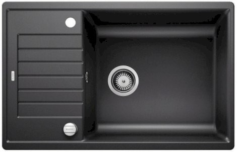 Blanco Zia XL 6 S Compact Silgranit PuraDur II zlewozmywak granitowy 1 komora z ociekaczem, z korkiem automatycznym kolor antracyt 523263