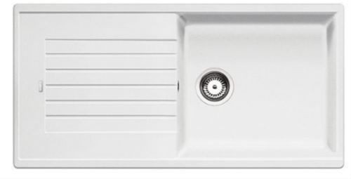 Blanco Zia XL 6 S Silgranit PuraDur II zlewozmywak granitowy 1 komora z ociekaczem, bez korka automatycznego kolor biały 517571