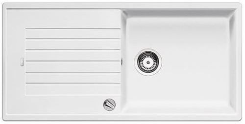 Blanco Zia XL 6 S Silgranit PuraDur II zlewozmywak granitowy 1 komora z ociekaczem, z korkiem automatycznym kolor biały 517561