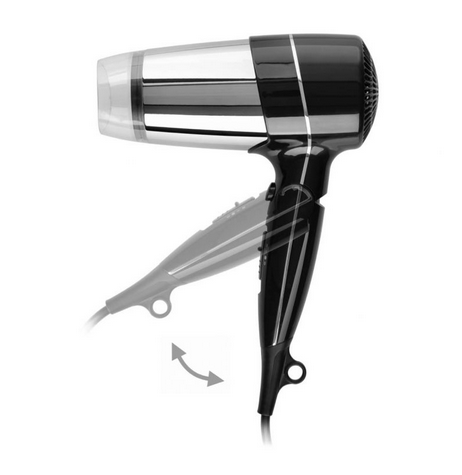 Stella suszarka do włosów składana 1800W czarna 24005-B