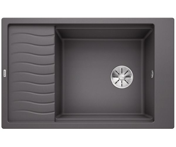 Blanco Elon XL 6 S zlewozmywak granitowy 1 komora z ociekaczem i kratką bez korka wpuszczany w blat kolor szarość skały 524845
