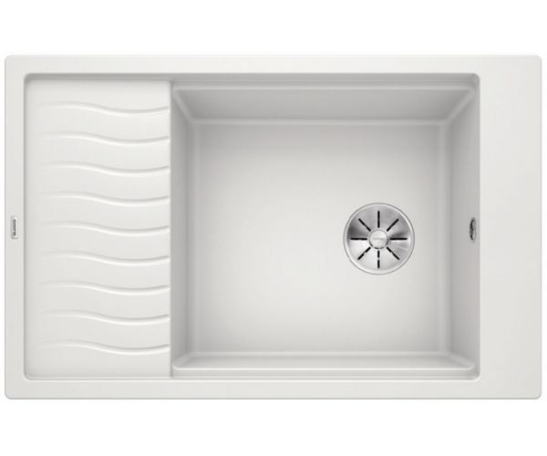 Blanco Elon XL 6 S zlewozmywak granitowy 1 komora z ociekaczem i kratką bez korka wpuszczany w blat kolor biały 524848