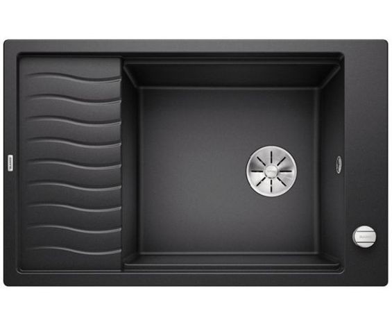 Blanco Elon XL 6 S zlewozmywak granitowy 1 komora z ociekaczem i kratką wpuszczany w blat kolor antracyt 524834