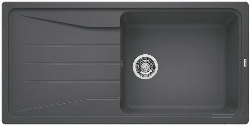 Blanco Sona XL 6 S zlewozmywak 1 komora wpuszczana w blat z ociekaczem bez korka automatycznego granit kolor szarość skały 519690