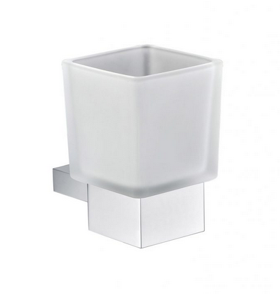 Stella Oslo uchwyt ze szklanką szkło matowe chrom 02412