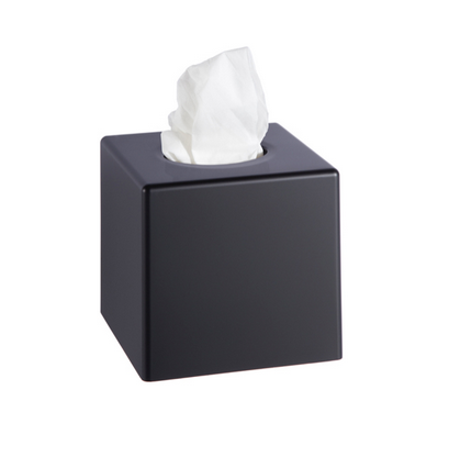Stella pojemnik na chusteczki higieniczne kostka czarny mat 23004-B