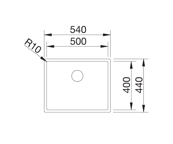 Blanco Claron 500-IF zlewozmywak komora wpuszczana w blat lub na równi z blatem gładka 523390