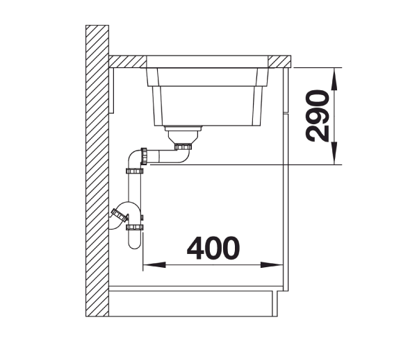 Blanco Etagon 700-U zlewozmywak komora podwieszana bez korka InFino stal szlachetna gładka 524270