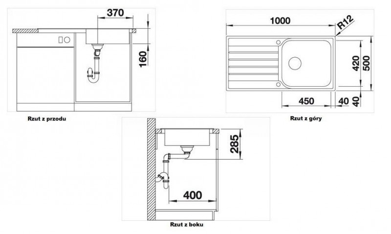 Blanco Livit XL 6 S zlewozmywak 1 komora z ociekaczem stal szlachetna szczotkowana 518519