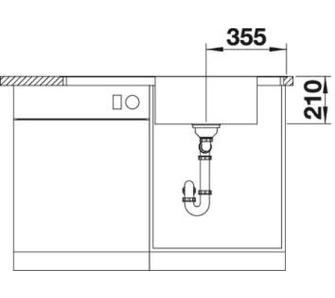 Blanco Adano XL 6 S-IF zlewozmywak 1 komora z ociekaczem prawa wpuszczana w blat lub na równi z blatem stal szlachetna 522999