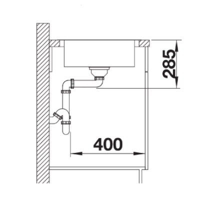 Blanco Lantos 45 S-IF Salto zlewozmywak 1 komora z ociekaczem stal szlachetna szczotkowana 519707