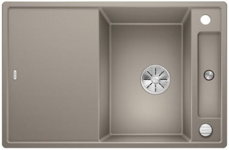 Blanco Axia III 45 S zlewozmywak 1 komora wpuszczana w blat z ociekaczem ze szklaną deską kolor tartufo 523190