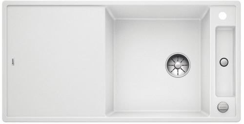 Blanco Axia III XL 6 S zlewozmywak 1 komora wpuszczana w blat z ociekaczem ze szklaną deską kolor biały 523514