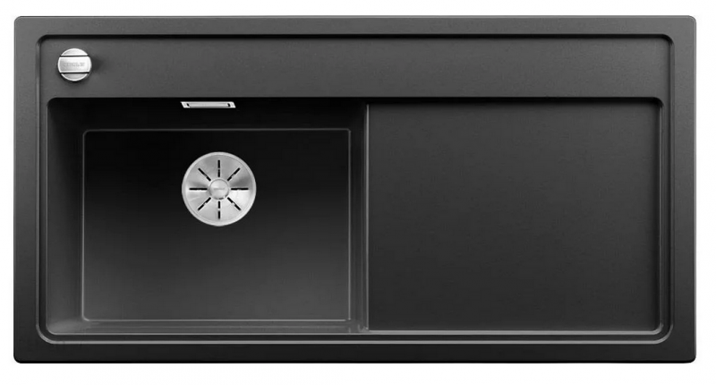 Blanco Zenar XL 6 S zlewozmywak 1 komora lewa wpuszczana w blat z ociekaczem z korkiem automatycznym kolor antracyt 523994
