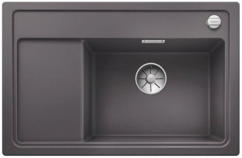 Blanco Zenar XL 6 S Compact zlewozmywak 1 komora prawa wpuszczana w blat z ociekaczem z korkiem automatycznym kolor szarość skały 523775
